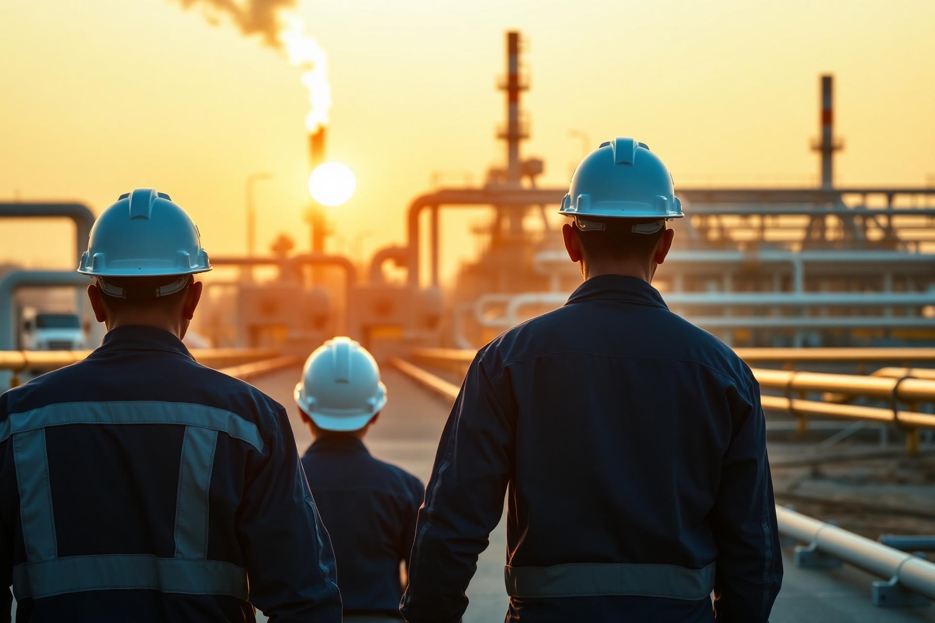HSE professionals at industrial site